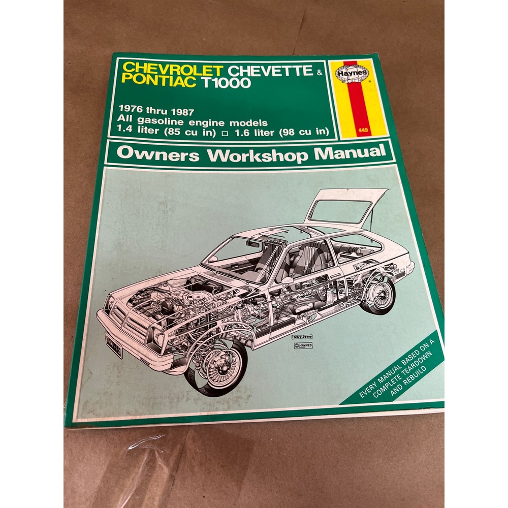 Haynes Chevrolet Chevette Pontiac T1000‎ Owners Workshop Manual 1976-1987